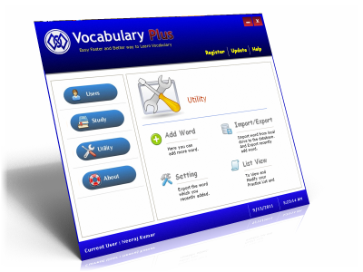 Vocabulary Plus is a software that improve your Vocabulary. It is design for who has less knowledge in English and prepare for Government Job. It provide a effective learning way with practice and test within your own practice list. It also provide a Hindi to English dictionary with add and modify feature
